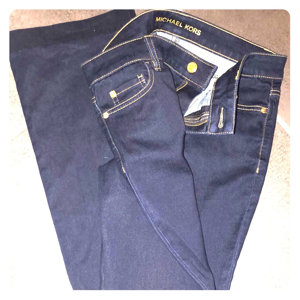 Michael Kors bell bottom jeans -Never worn!!